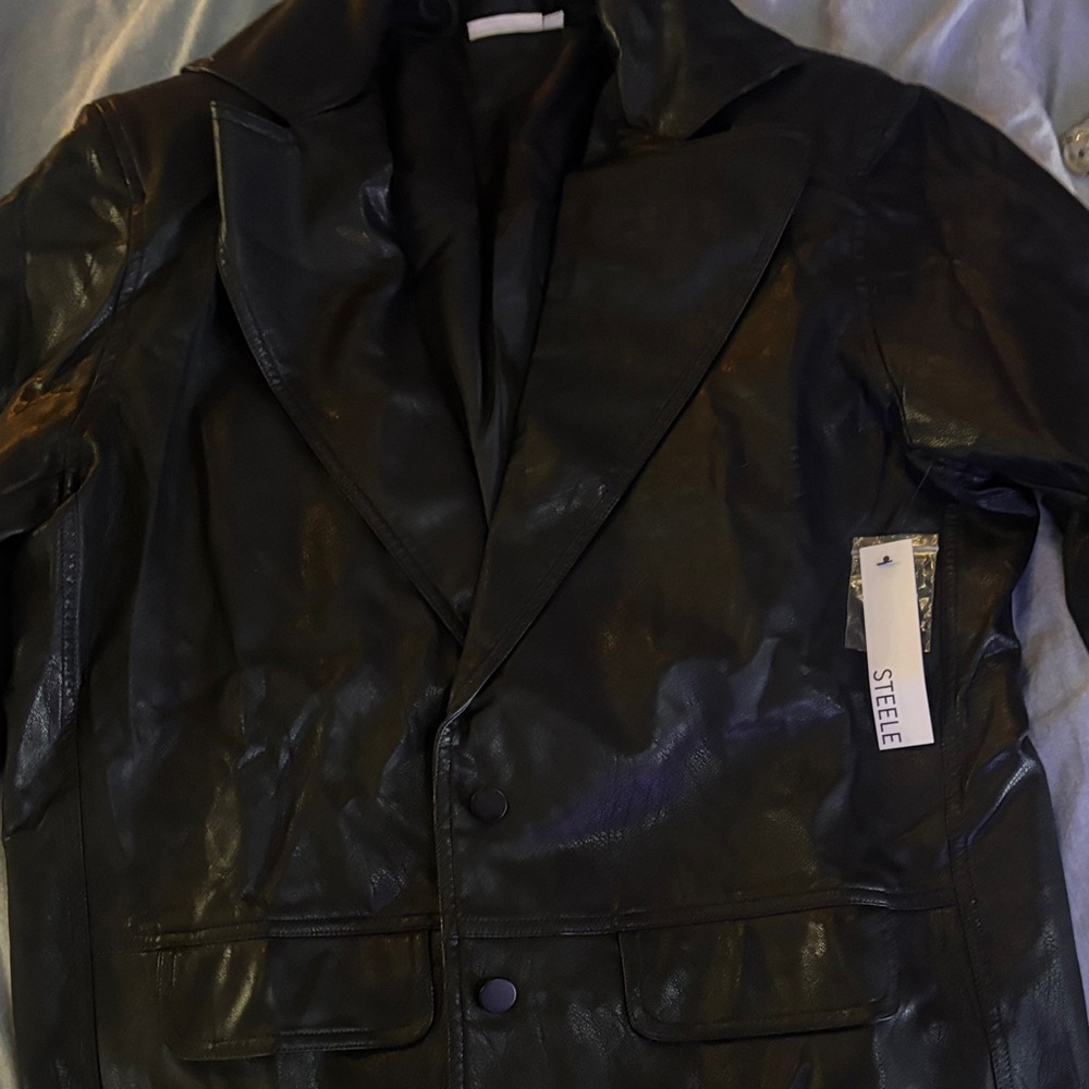 Steele Women's Classic Black Leather Jacket